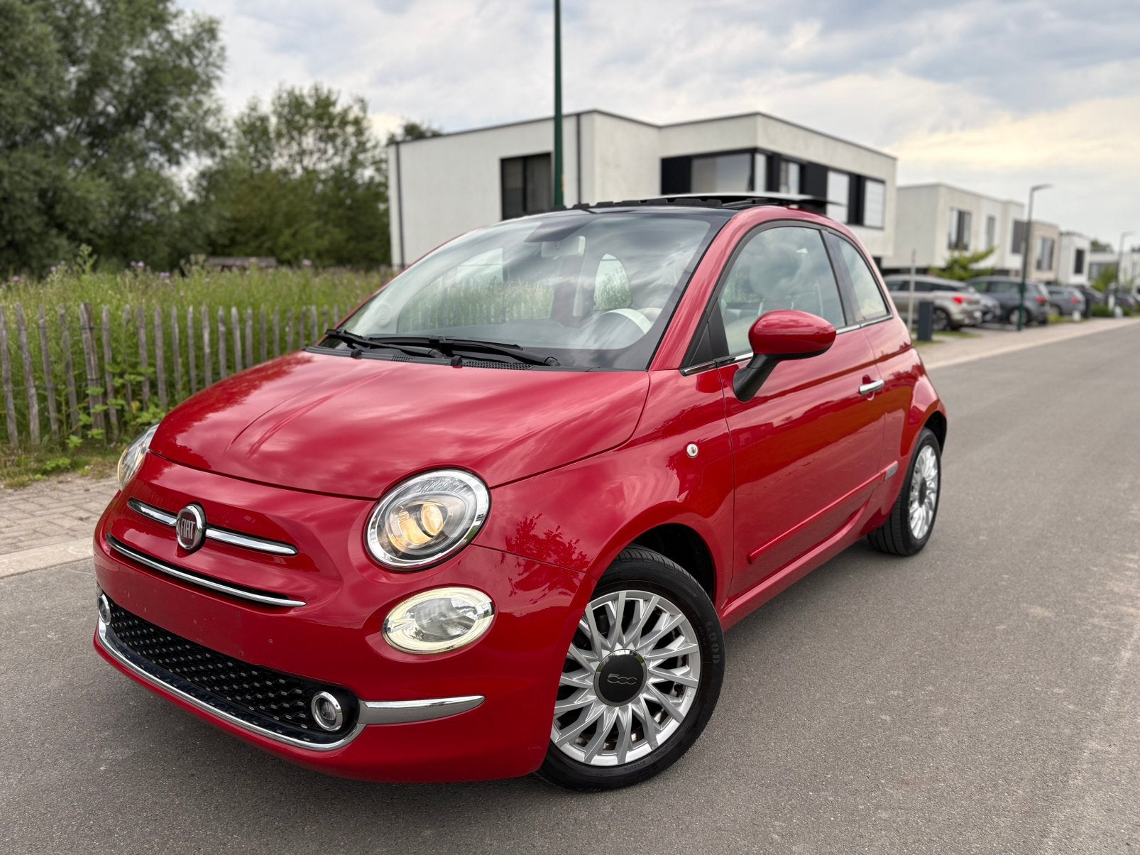 Fiat 500 1.2 LOUNGE#47000km#open dak#carplay#dig airco#, Autos, Fiat, Entreprise, Achat, Adapté aux personnes handicapées, ABS