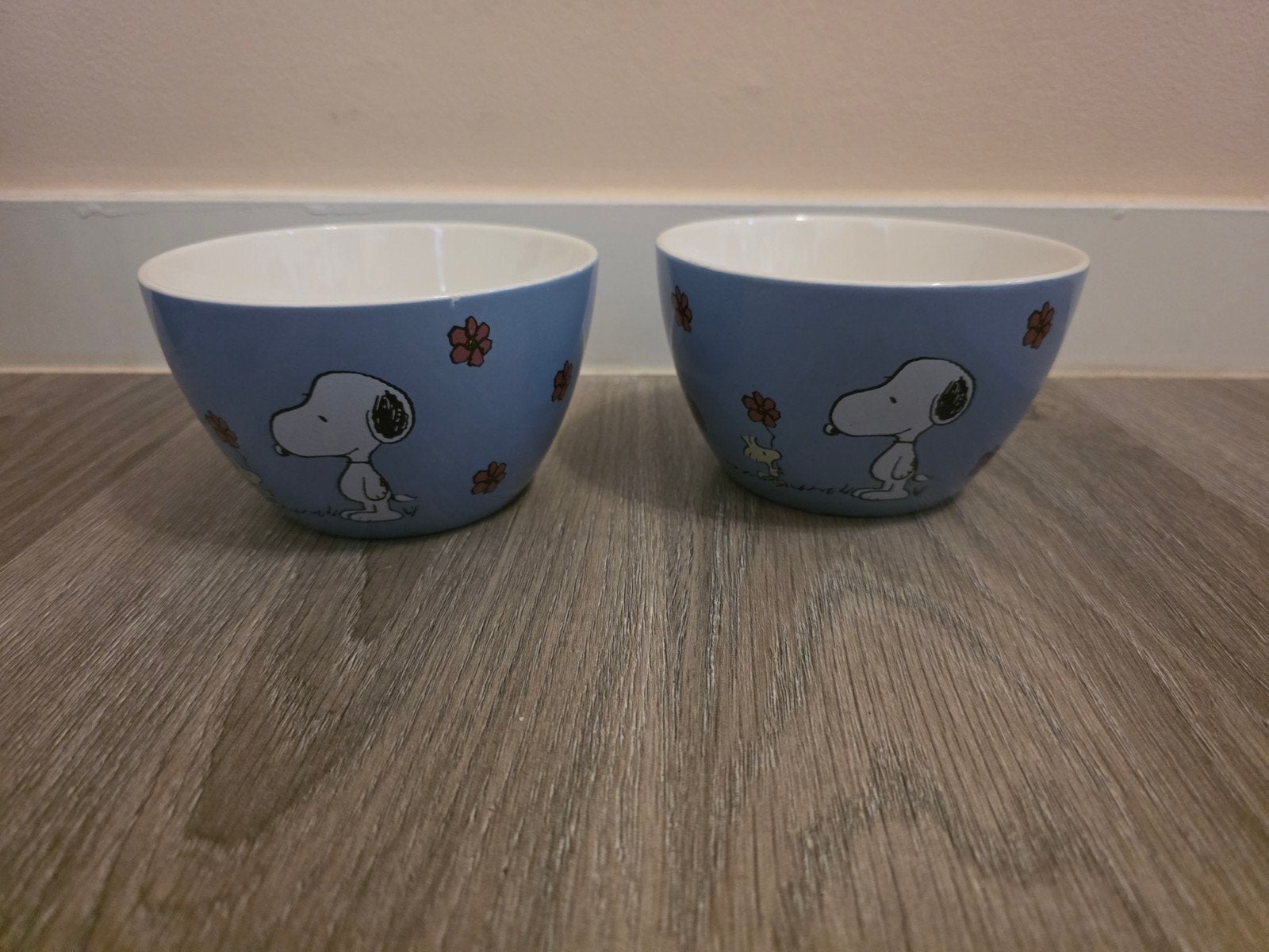 Snoopy kommetjes - set van 2, Maison & Meubles, Cuisine | Vaisselle, Enlèvement ou Envoi, Comme neuf, Récipient(s)