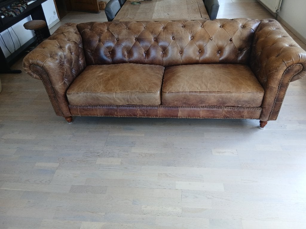 Canapé Chesterfield 3places, Maison & Meubles, Canapés | Salons, Enlèvement, Comme neuf