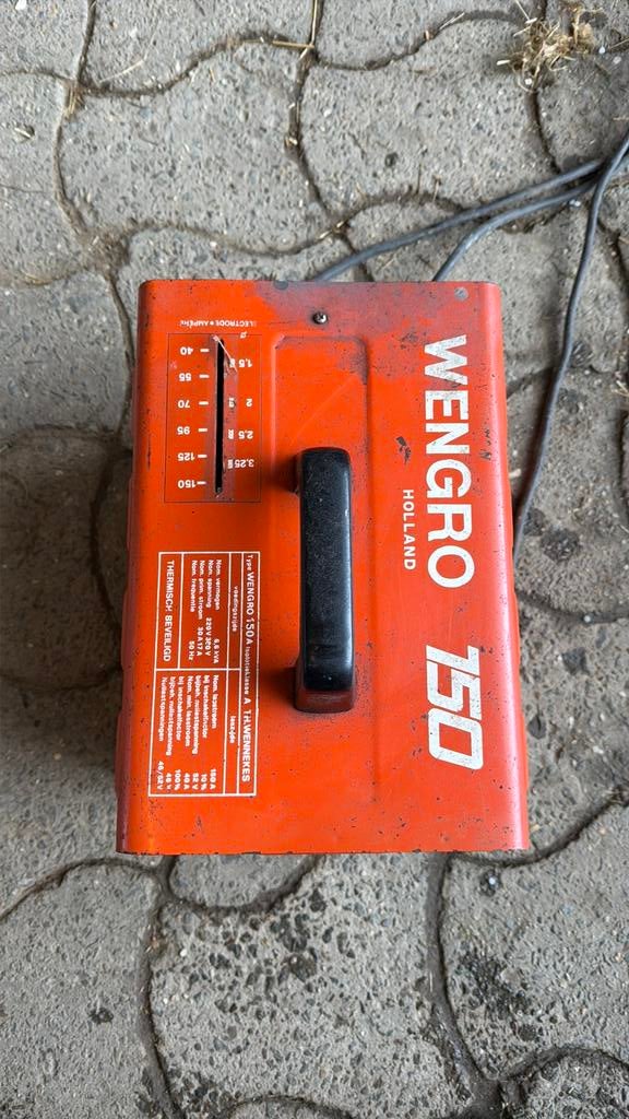Elektrode lasapparaat Wengro 150, Ophalen, Gebruikt