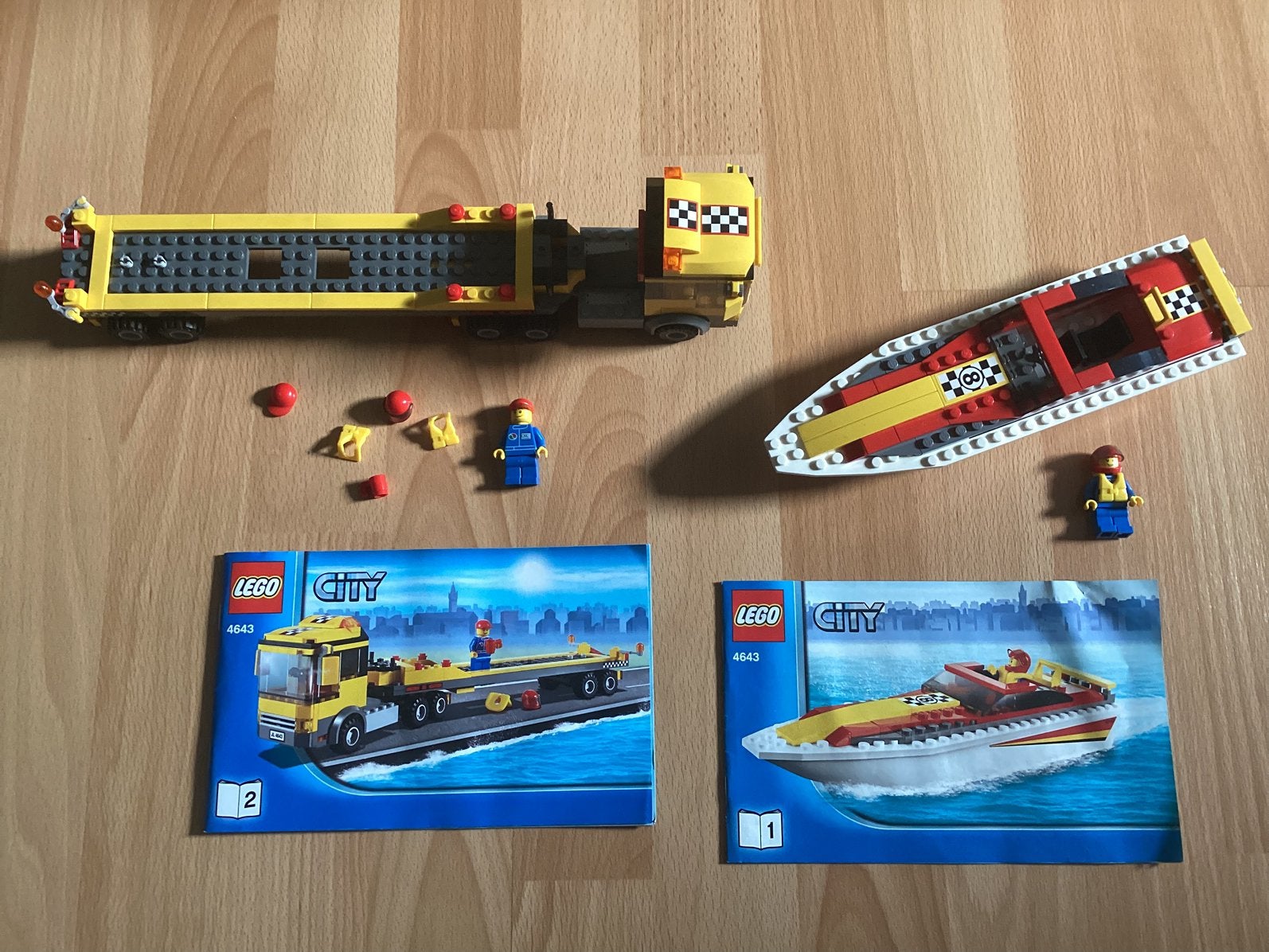 Lego Powerboot Transporter 4643, City, Lego, Ophalen of Verzenden, Inclusief instructies