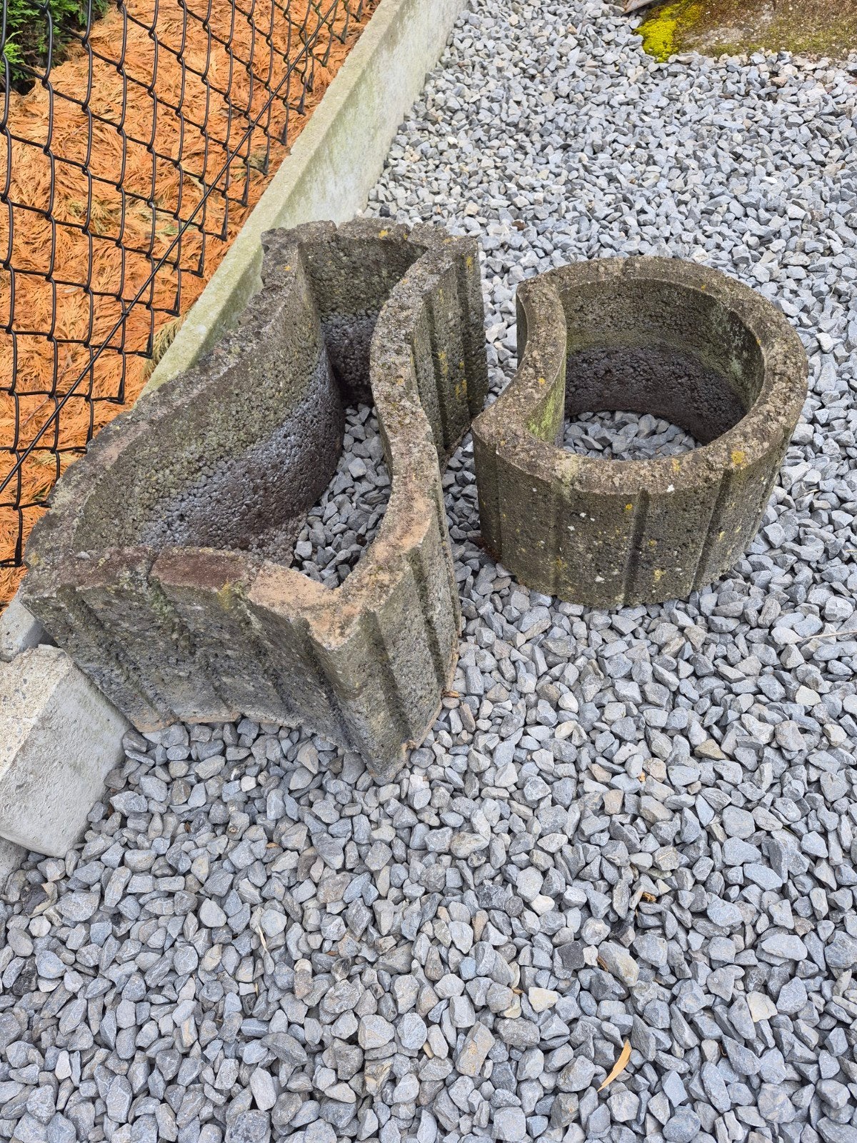 Bloembak beton, Ophalen, Beton