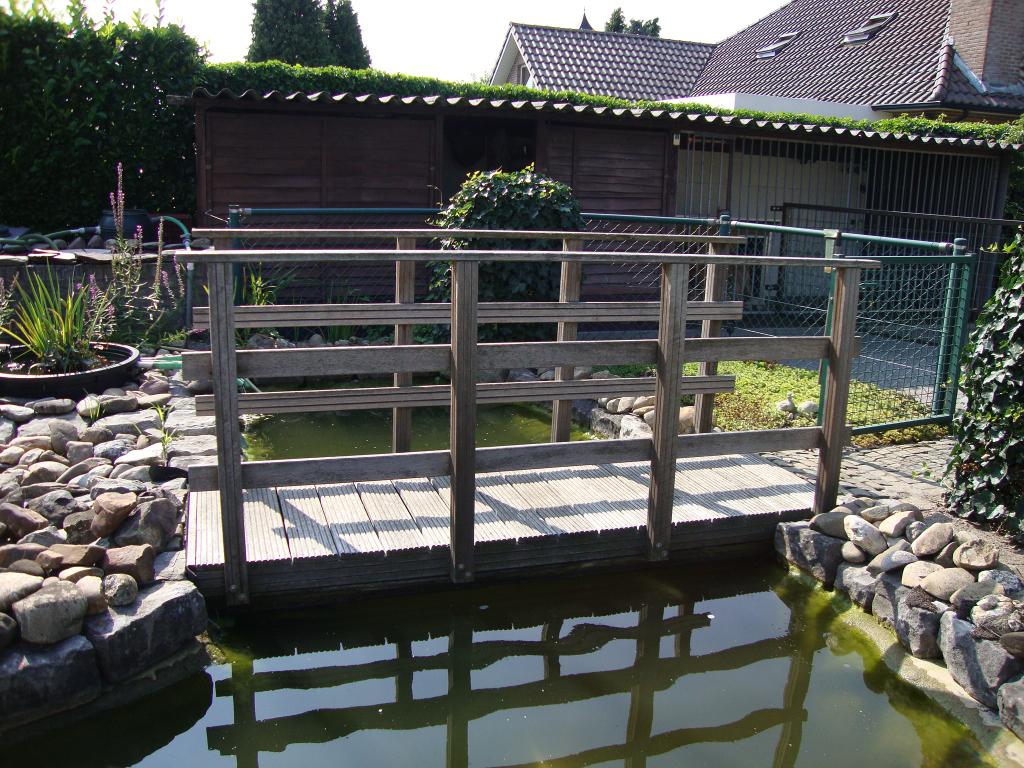 Houten vijverbrug, Tuin en Terras, Ophalen, Gebruikt, Overige typen
