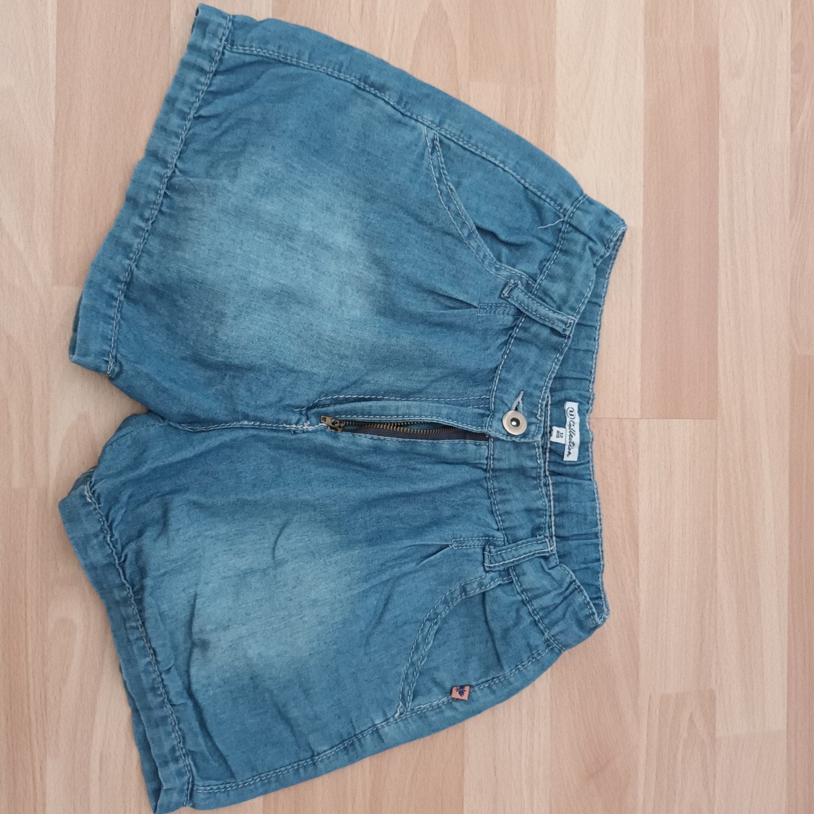 blauw shortje 12 jaar, Ophalen of Verzenden