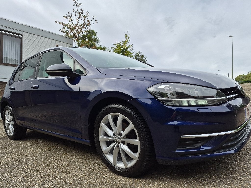 VW GOLF 7,5 - 116 pk - IQ DRIVE+FULL OPTION+GARANTIE+GEKEURD, Auto's, Voorwielaandrijving, Stof, Blauw, 620 kg