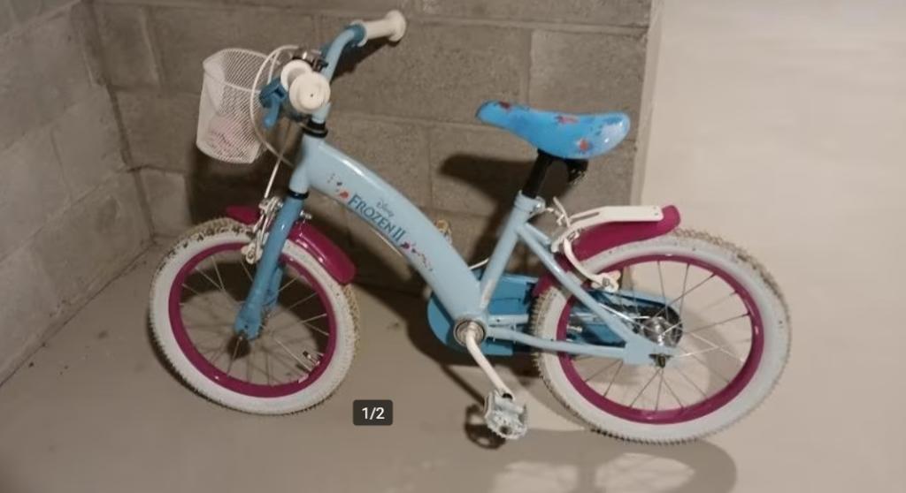 vélo enfant, Fietsen en Brommers, Ophalen, 16 tot 20 inch, Velgrem, Zo goed als nieuw