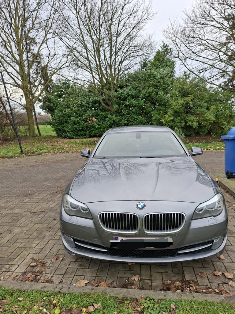 BMW 5 Serie 520, Autos, BMW, Cuir, Argent ou Gris, 5 portes, Automatique
