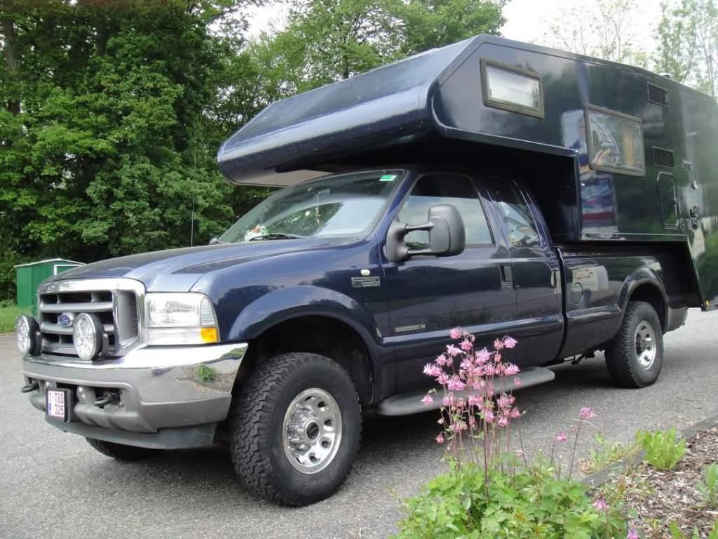 4X4 Ford F250 met afzetbare Camperunit Rijbewijs C, Automaat, Chemisch toilet, Alkoof, Ford