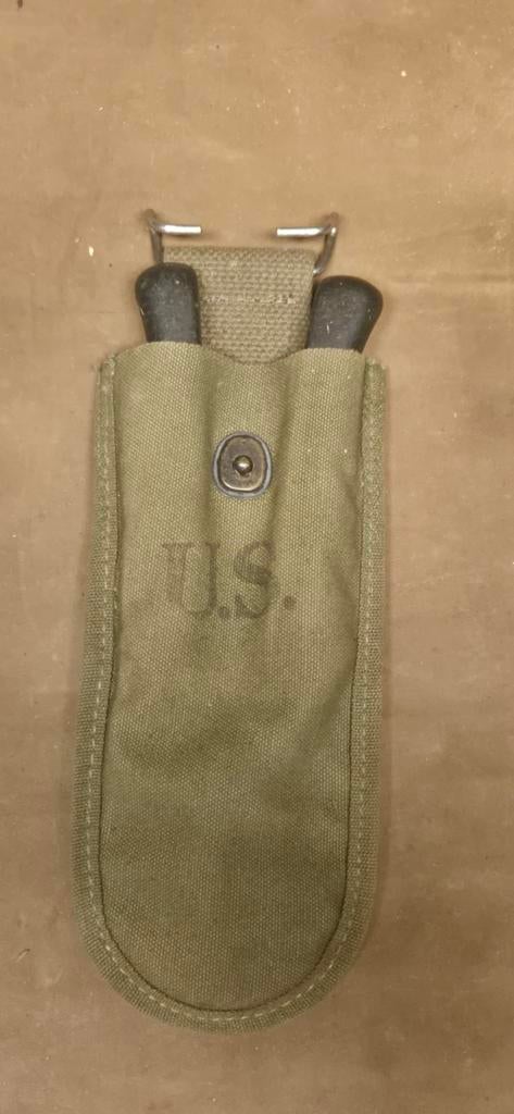 Coupe-fil barbelé 1944 + housse OD7 US ww2 Bastogne, Enlèvement ou Envoi