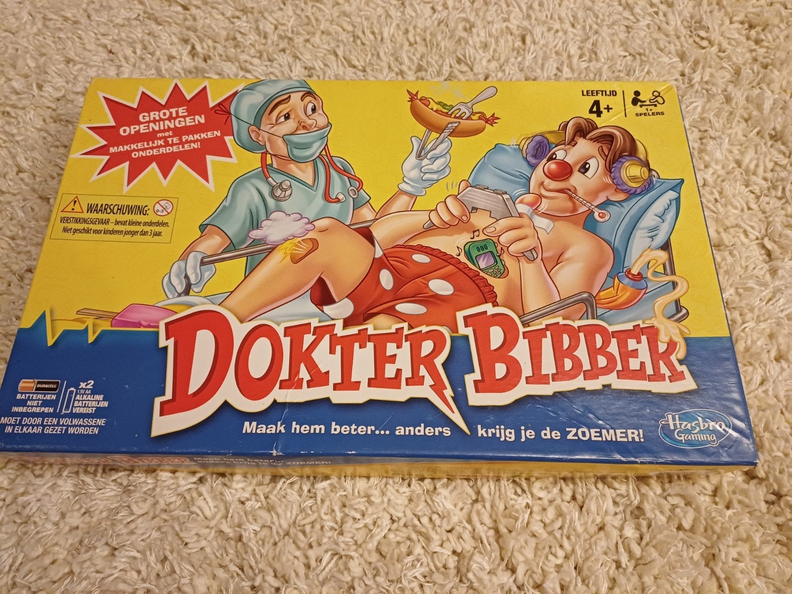 Gezelschapsspel Dokter Bibber, Ophalen