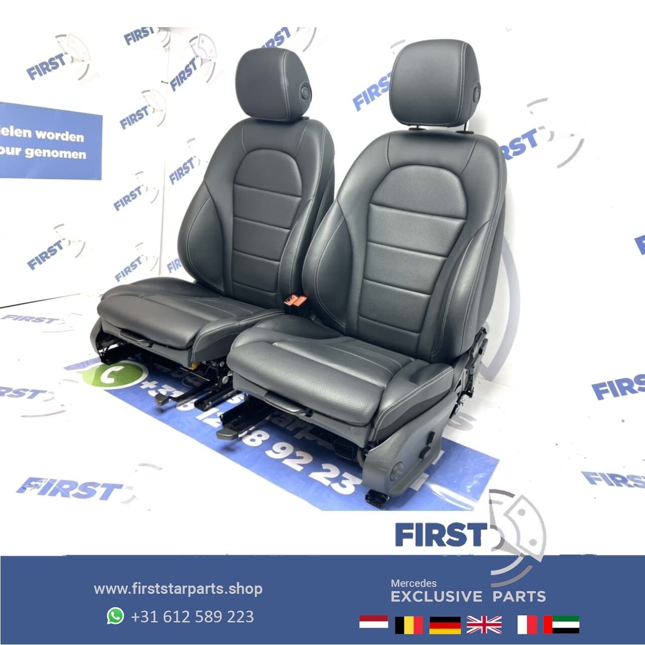 W205 Mercedes C 43 AMG interieur CKlasse stoelen leer 2020 Z