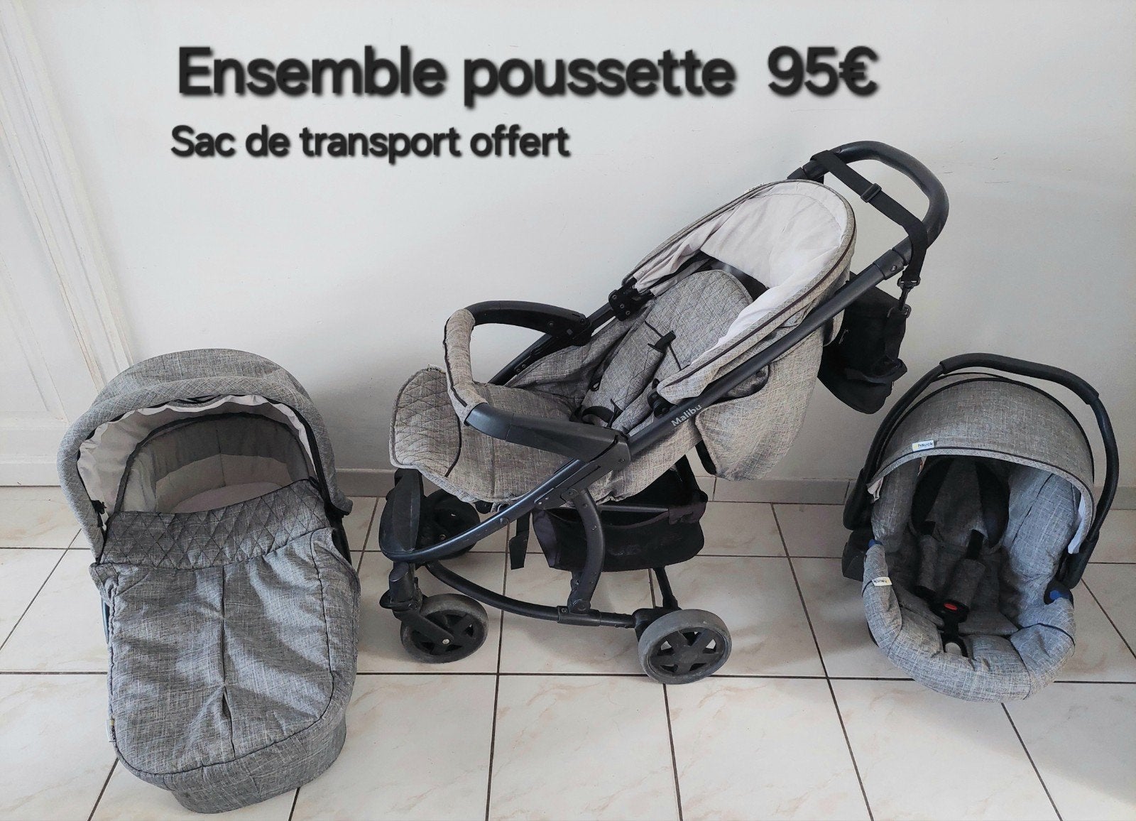 Poussette ensemble Hauck, Enlèvement, Poussette