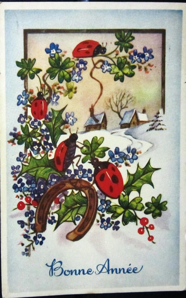 FANTASIEKAART LIEVEHEERSBEESTJES  1951, Ophalen of Verzenden, 1940 tot 1960, Gelopen, Overige thema's