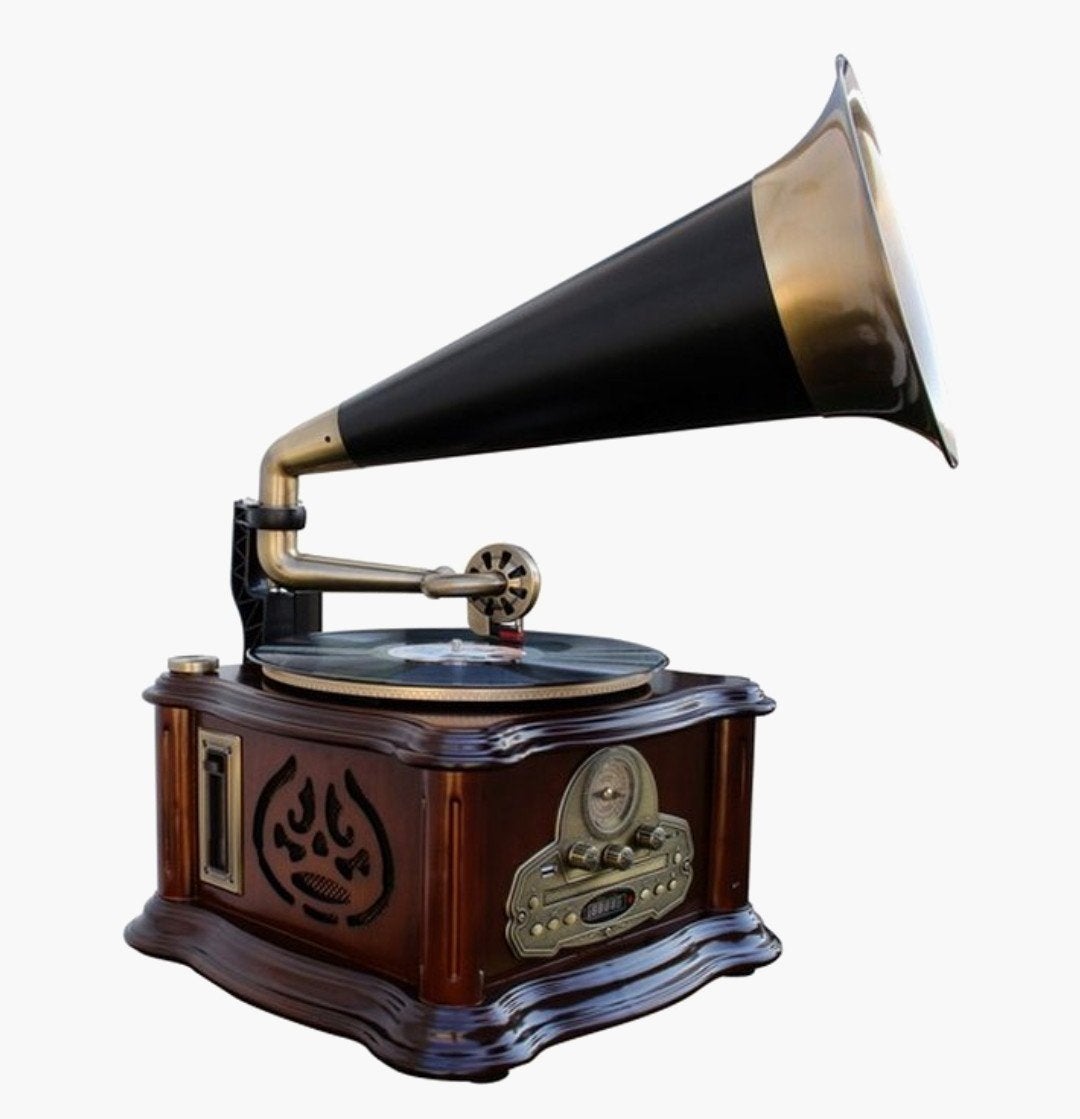 Grammofoon platenspeler Radio cd cassette €120, Ophalen
