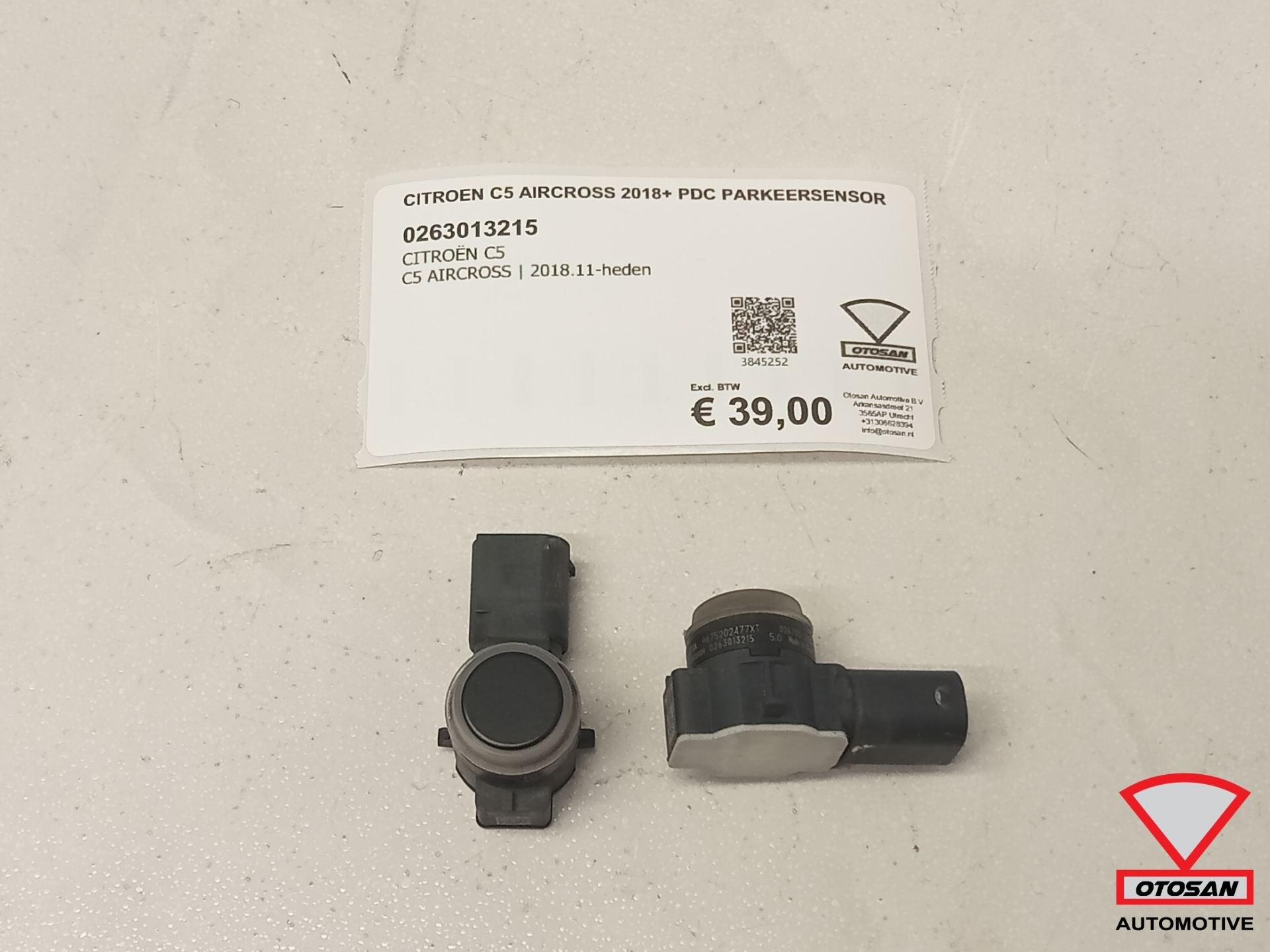Capteur de stationnement Citro n C5 Aircross 2018+ PDC 02630, Autos : Pièces & Accessoires, Citroën, Stellantis N.V., Utilisé