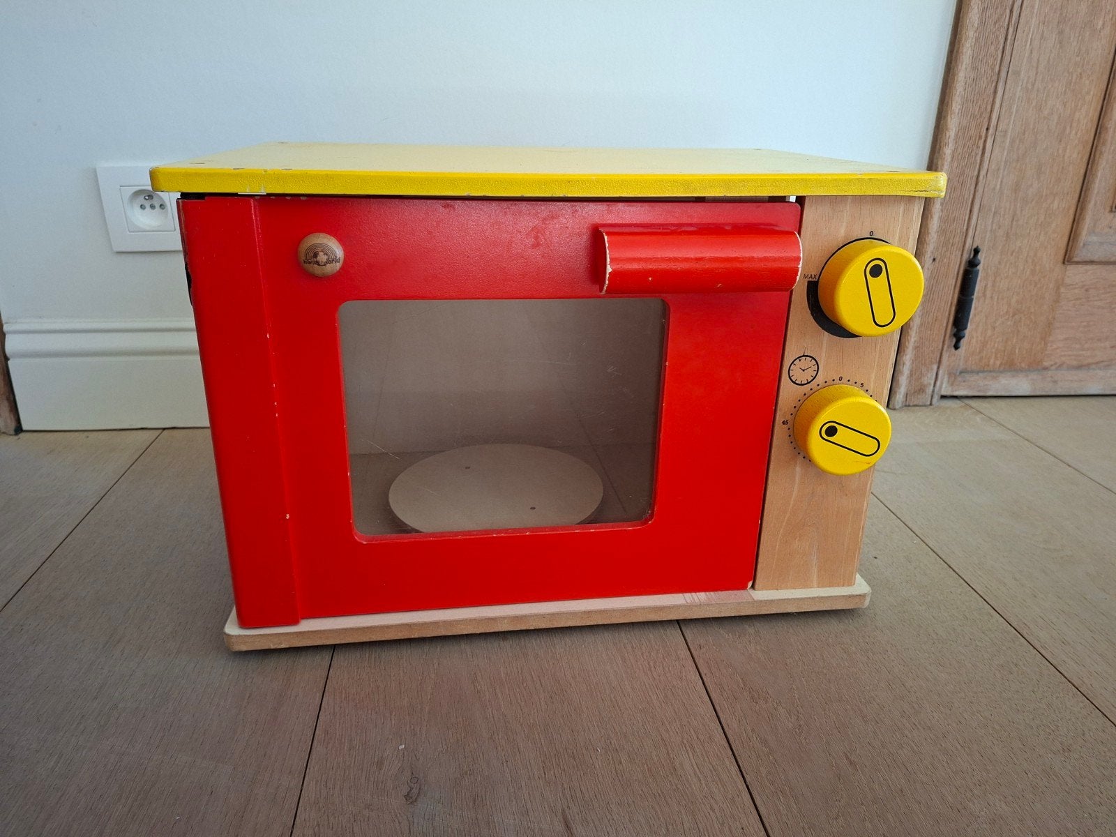 houten speelgoed oventje, Ophalen, Gebruikt, Hout, Speelkeuken-accessoire