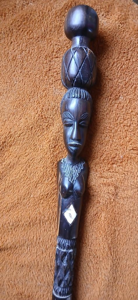 Afrikaanse wandelstok in perfecte staat, Antiek en Kunst, Ophalen