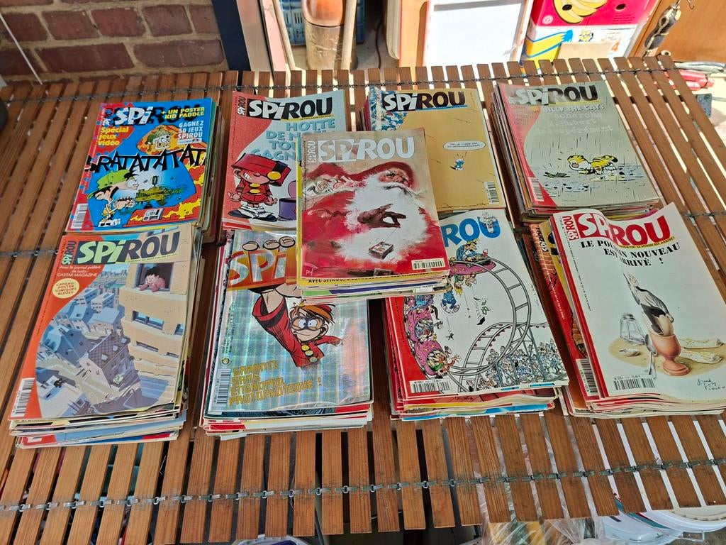 Wekelijkse stripboeken van Spirou. Set van 218 cijfers, Ophalen