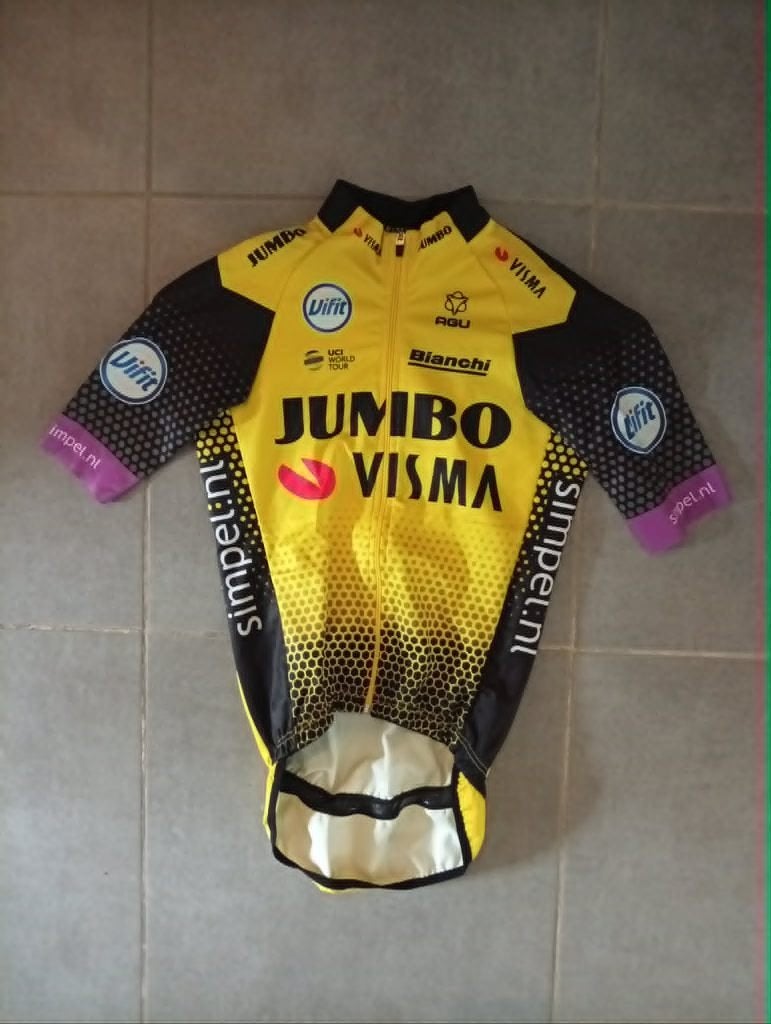 Wielertrui Jumbo - Visma 2019 TDF, Fietsen en Brommers, S, Gebruikt, Ophalen of Verzenden, Bovenkleding