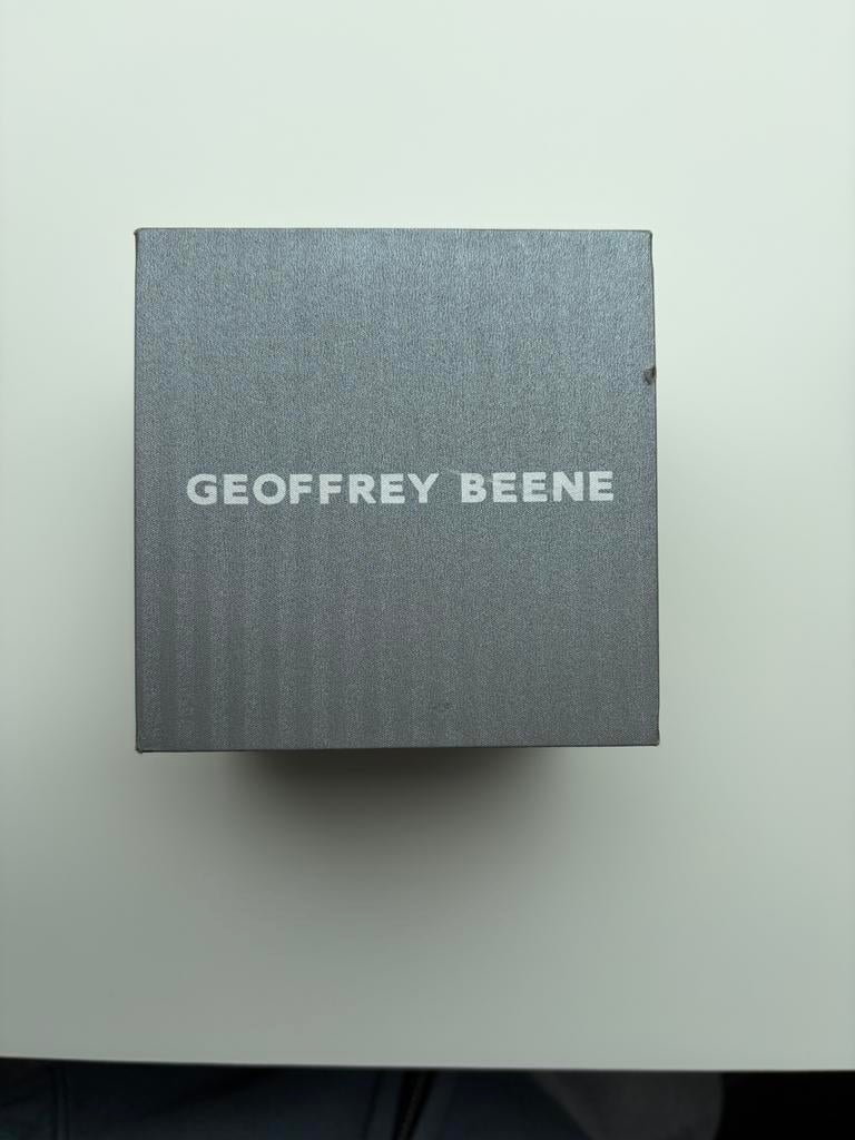 Geoffrey Beene horloge, Staal, Polshorloge, Zo goed als nieuw, Goud