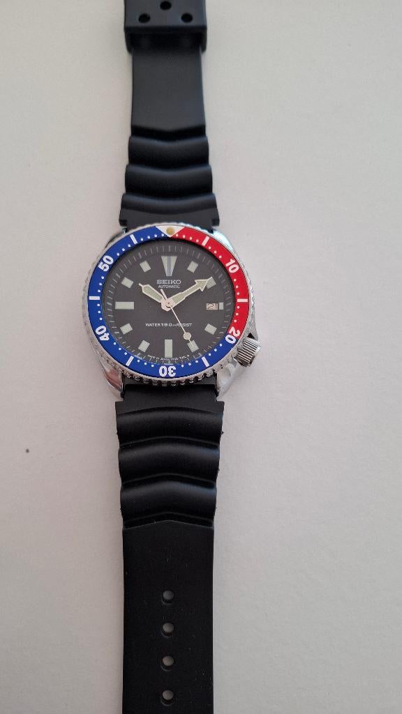 Seiko 7002 automatic watch vintage year 1992, Montre-bracelet, Seiko, Acier, Utilisé