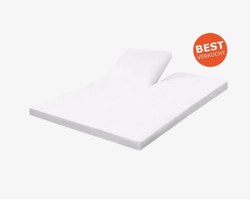 Split topper 180x200 dikte 10cm Koudschuim afritsbare hoes, Ophalen, Zo goed als nieuw