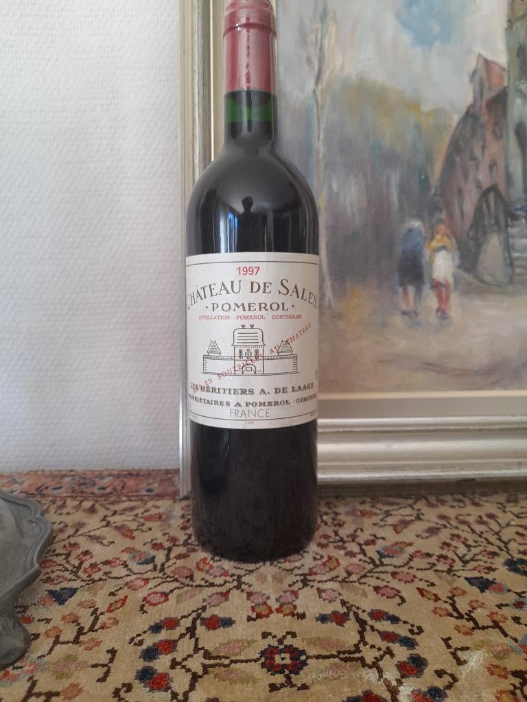 domaine vit. château de sales pomerol 1997 prop. a. de laage, Collections, Vins, Neuf, Enlèvement ou Envoi, Vin rouge, France