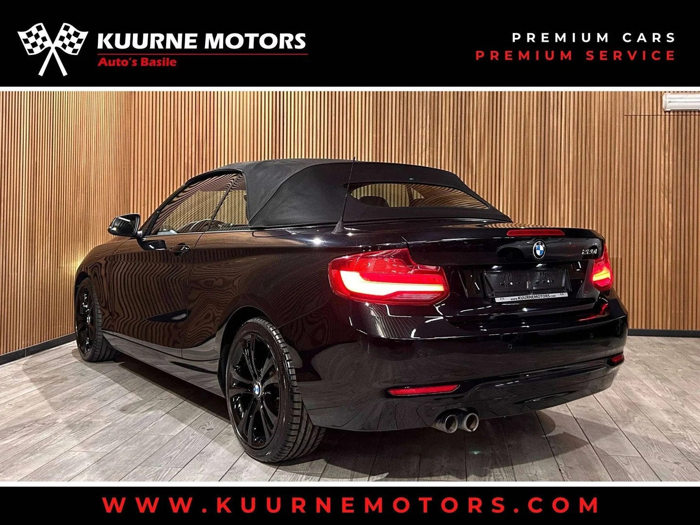 BMW 2 Serie 220 iA Cabrio SportLine Alu18"/Led/Leder/VerwZet, Auto's, Gebruikt, 4 cilinders, Zwart, 2 deurs