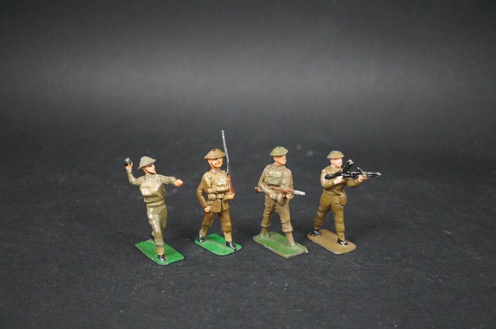 Soldats britanniques anciens en métal - John Hill co, Enlèvement ou Envoi