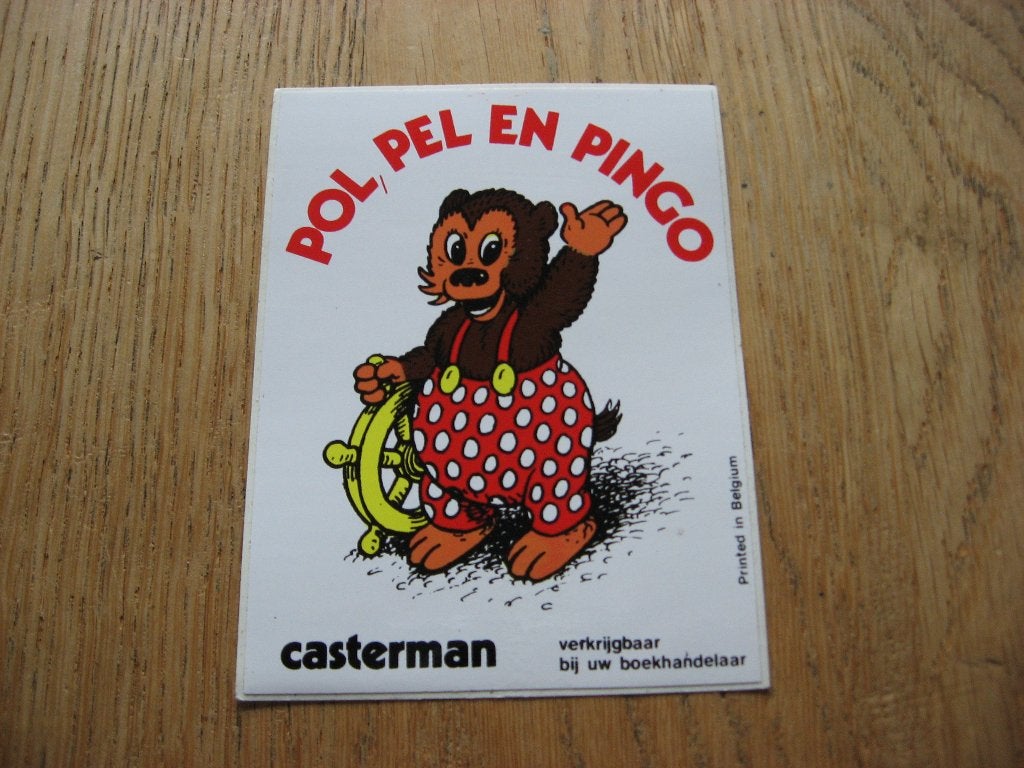 Pol Pel en Pingo Casterman Sticker, Ophalen of Verzenden, Nieuw, Overige typen