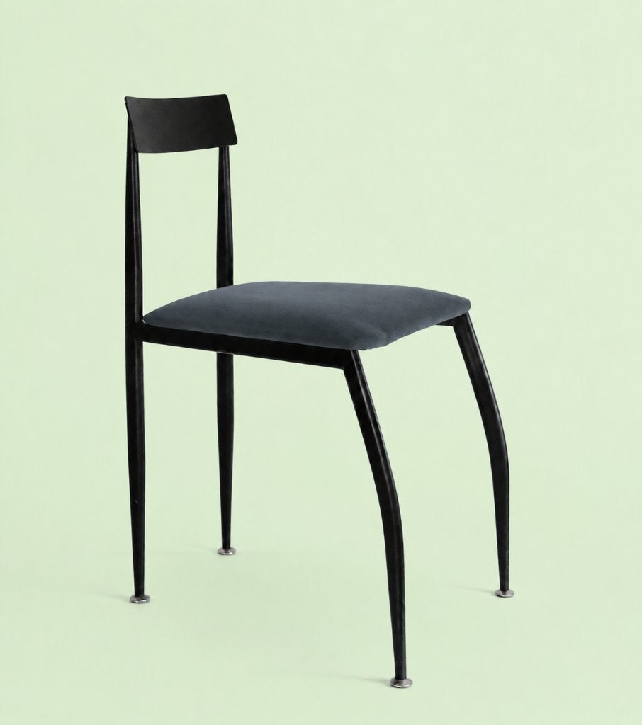 Postmodern Design "LOLLY" Dining Chair Fly Line Italy 1980's, Enlèvement, Table, Métal, Marqué