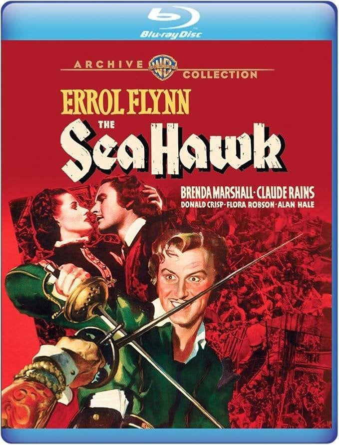 The sea hawk met Errol Flynn, import.(zeldzaam) 10 euro., CD & DVD, Blu-ray, À partir de 6 ans, Enlèvement ou Envoi, Anglais, Film