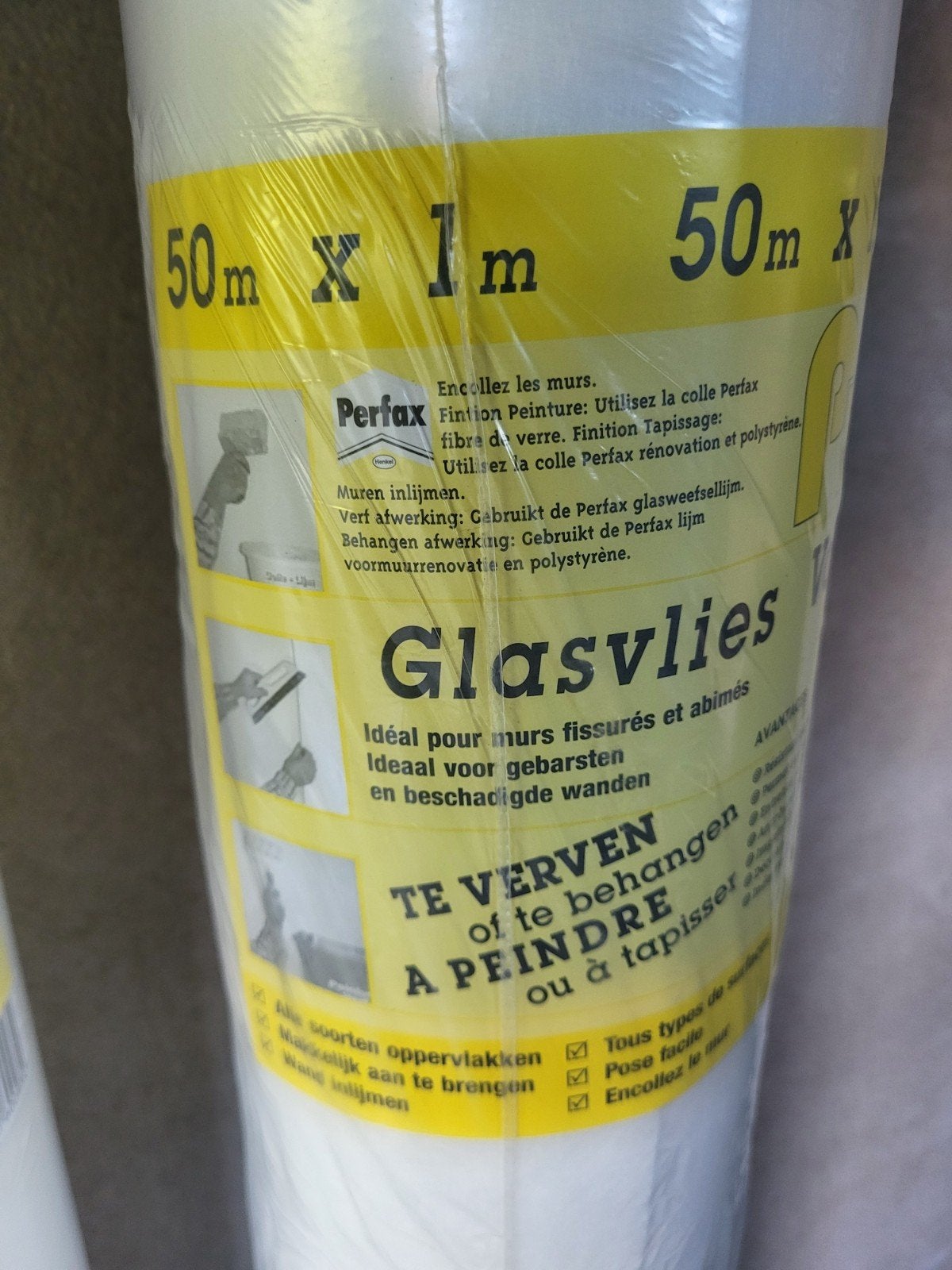 2 nieuwe rollen glasvlies 2stuks
50m x 1m

50 euro per stuk, Ophalen