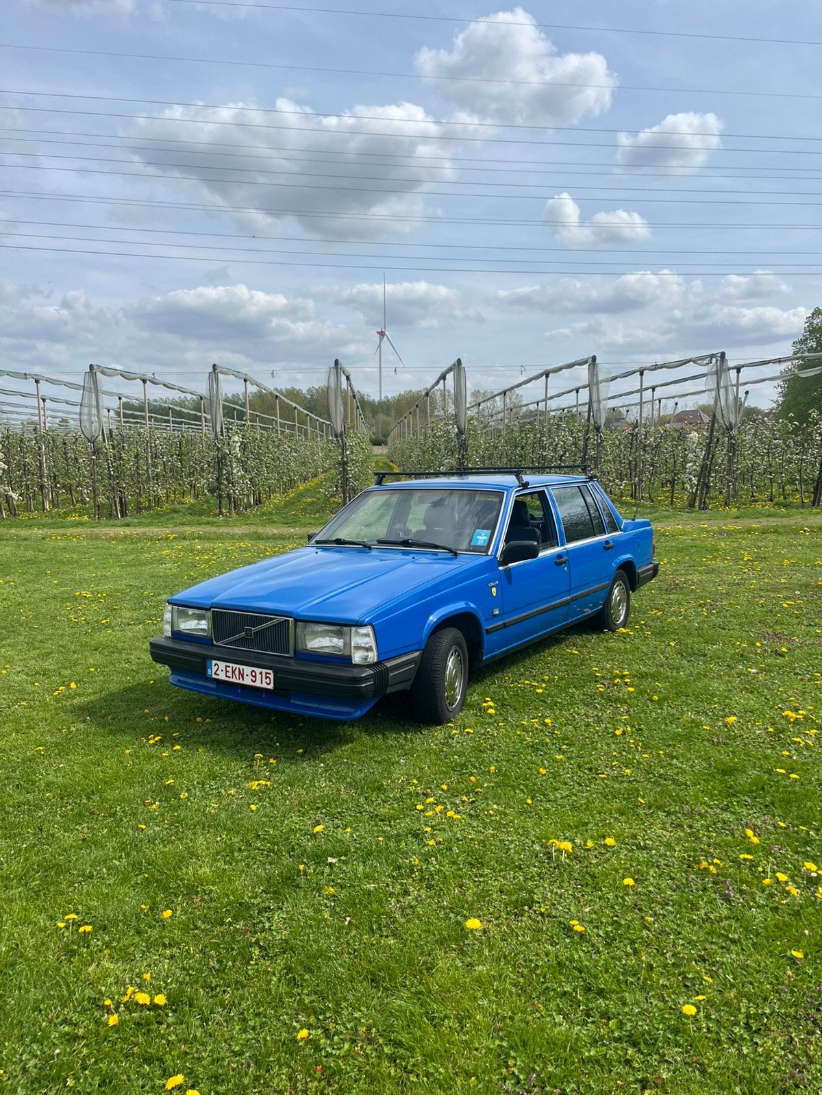 Volvo 740 GL op LPG, Autos, Achat, 4 portes, Boîte manuelle, Bleu