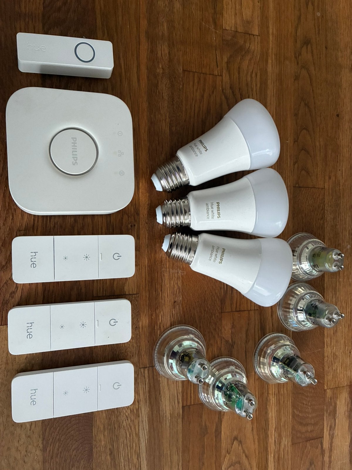 Philips Hue set, 60 watt of meer, Overige fittingen, Zo goed als nieuw, Bluetooth
