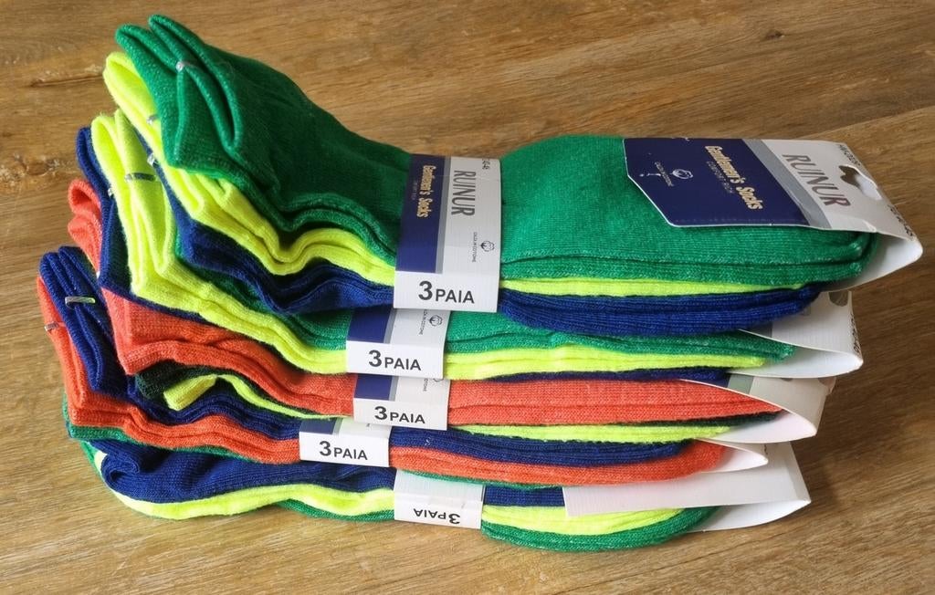 PARTIJ NIEUWE Sokken Maat 40 tm 46 - 5 X BUNDEL van 3 paar, Kleding | Heren, Sokken en Kousen, Nieuw, Maat 43 t/m 46, Blauw, Ophalen of Verzenden
