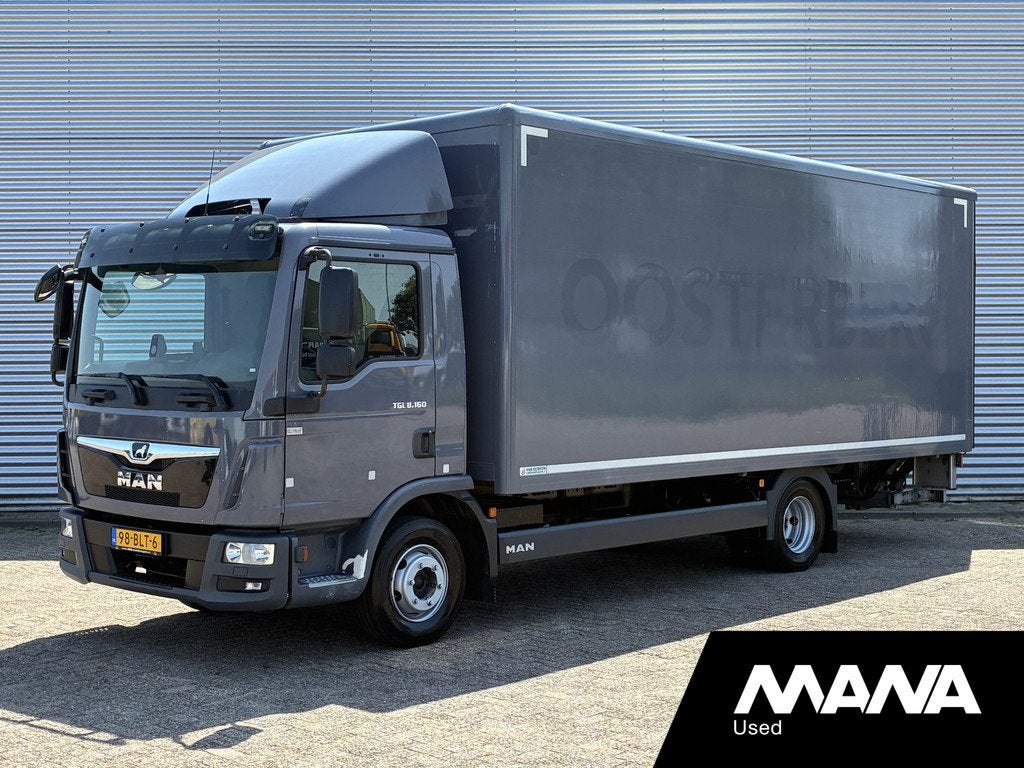 MAN TGL 8.160 4x2 BB Bakwagen Automaat Laadklep 1500 kg Zijd, Auto's, Automaat, Euro 6, MAN, Bedrijf