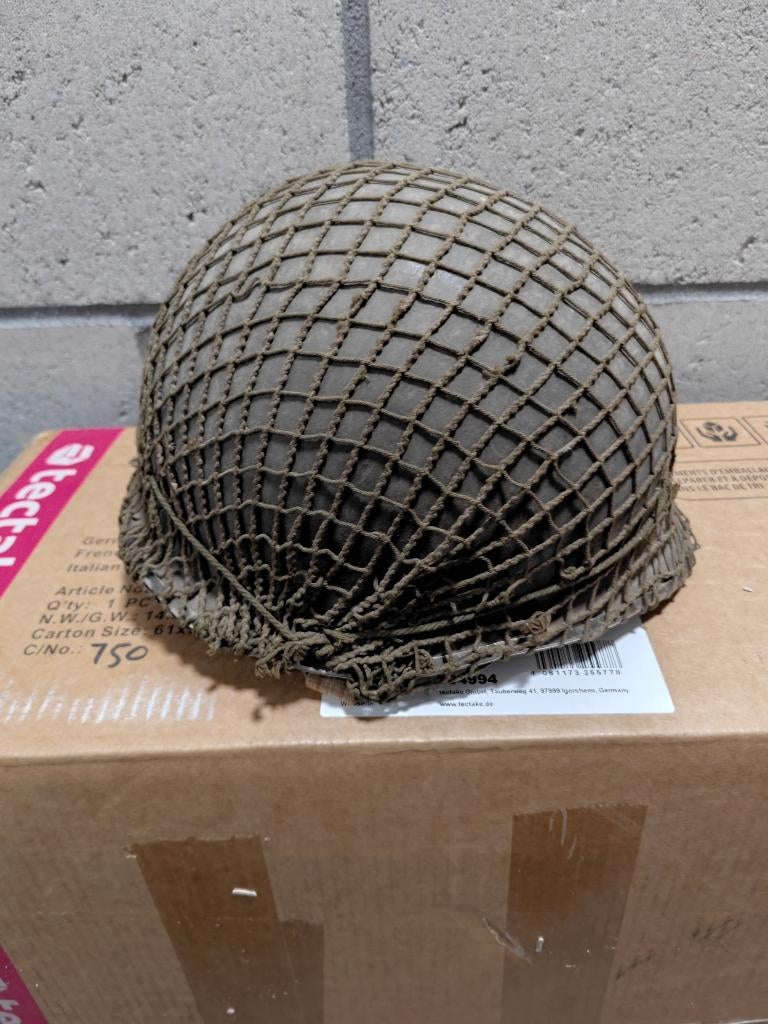 Militaire helm, M 1 USA (Vietnam),Tweede Wereldoorlog?, Verzamelen, Ophalen of Verzenden