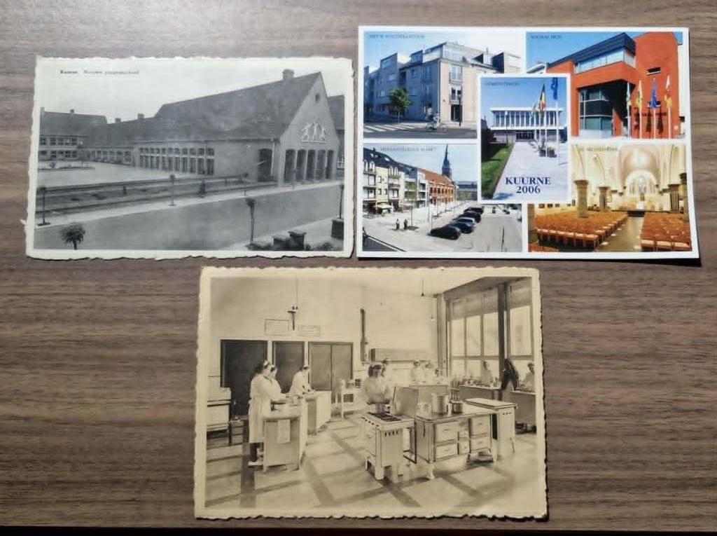 postkaarten en sigarebanden mbt Kuurne, Ophalen of Verzenden, 1960 tot 1980, Gelopen, West-Vlaanderen