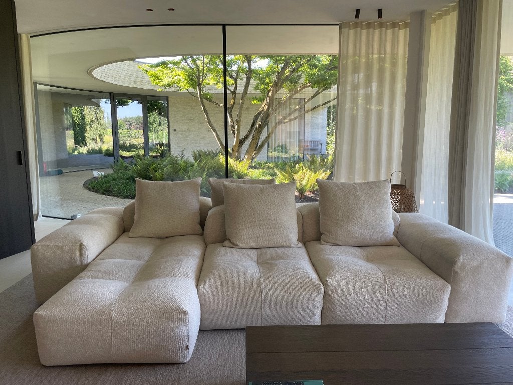 Saba Italia - Pixel - sofa, Ophalen, Hoekbank, 300 cm of meer, Zo goed als nieuw