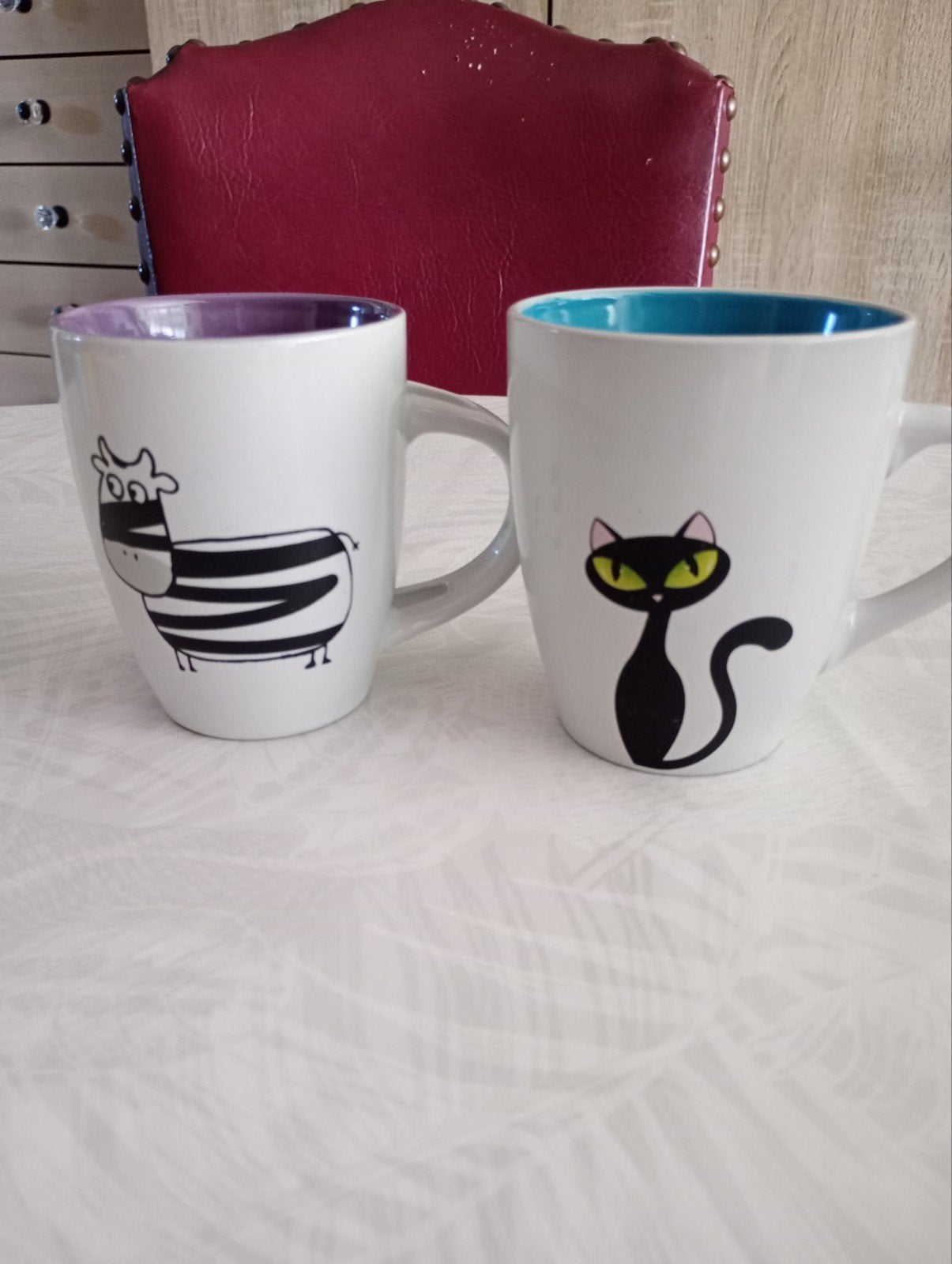 Tasses chat et vache, Ophalen of Verzenden