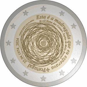 2 Eurom. Sp.Uitg. Portugal 2024 Revolutie, Postzegels en Munten, Munten | Europa | Euromunten, Ophalen of Verzenden, Portugal