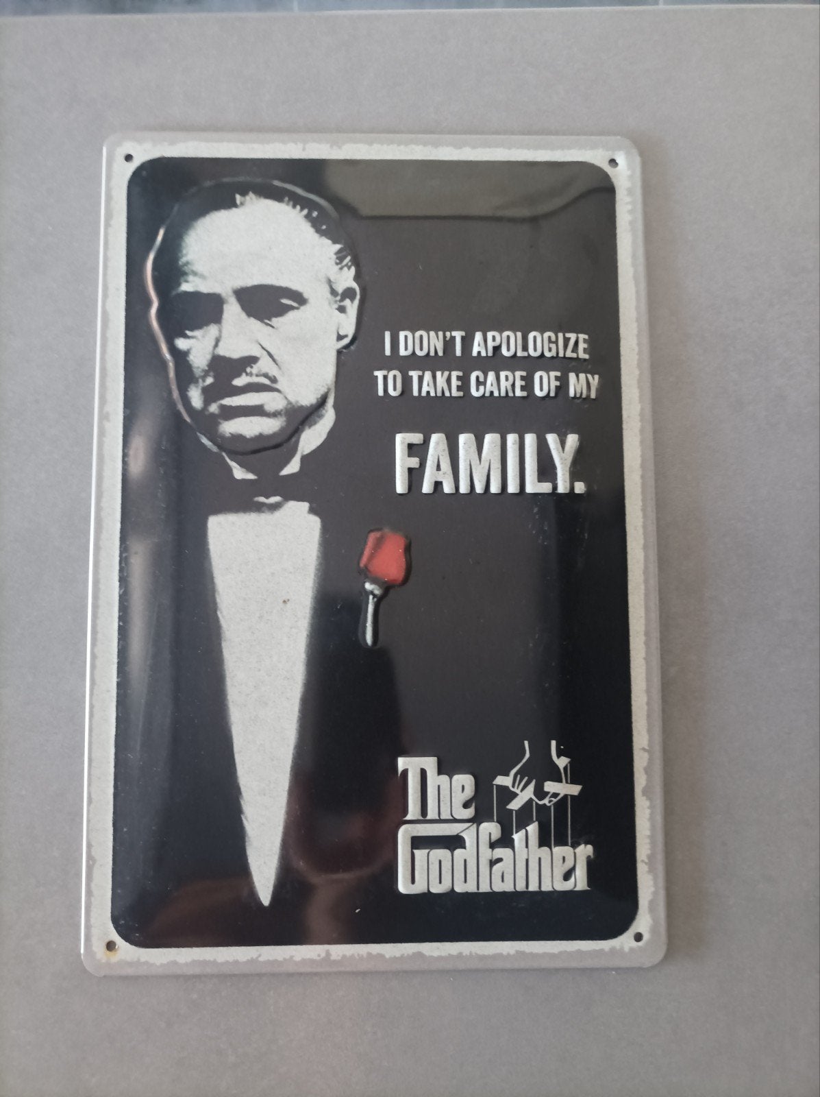 Metalen plaat The Godfather GRATIS, Ophalen