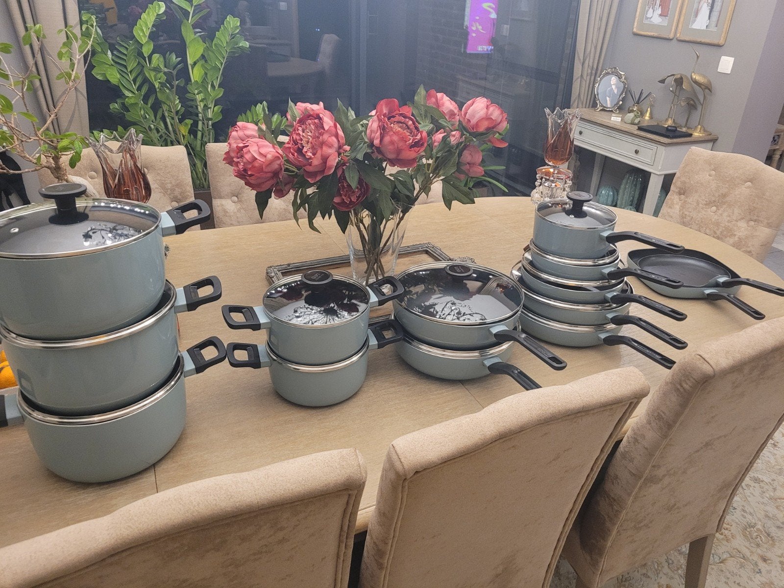 26 delige koopset van Berghoff Leo, Maison & Meubles, Cuisine | Casseroles & Poêles, Enlèvement, Wok