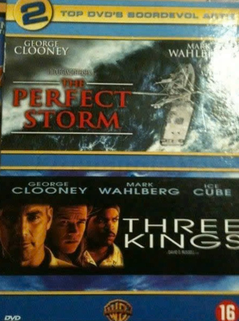 2 Top DVD's The perfect storm, Three Kings, Ophalen of Verzenden