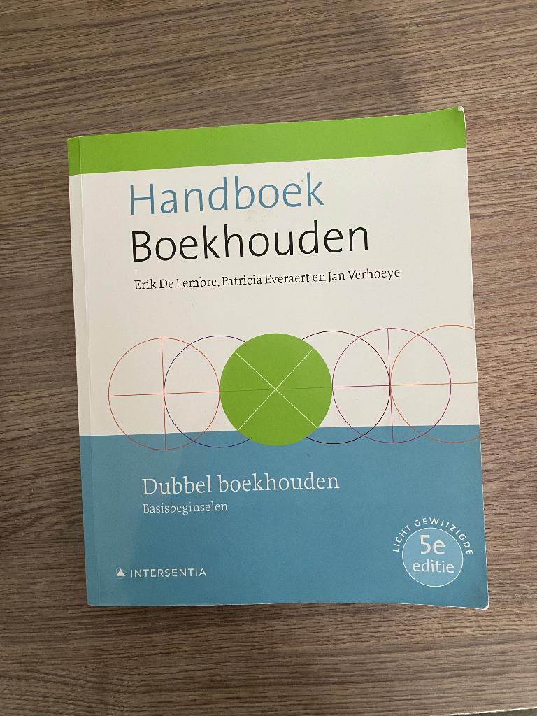 Handboek Boekhouden dubbel boekhouden, Boeken, Hoger Onderwijs, Ophalen of Verzenden, Zo goed als nieuw, Erik De Lembre; Patricia Everaert