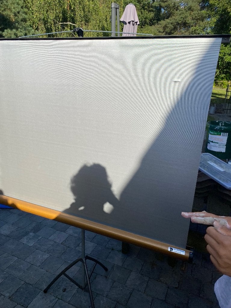 Dia projector en doek, TV, Hi-fi & Vidéo, Projecteurs dias, Enlèvement, Utilisé, Avec écran
