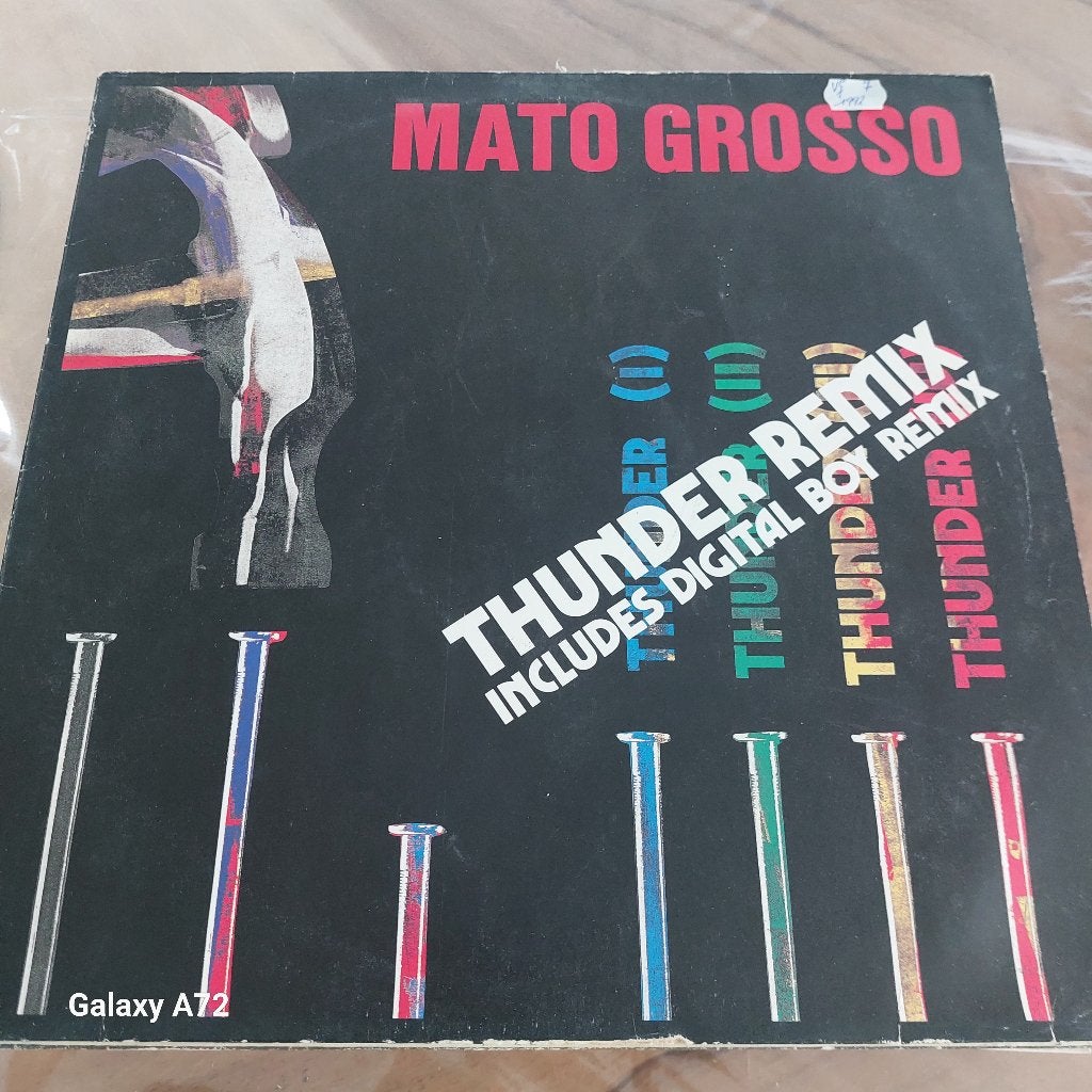 mato grosso thunder rmx 12 inch maxi, CD & DVD, Vinyles | Dance & House, 12 pouces, House, Enlèvement ou Envoi, Utilisé