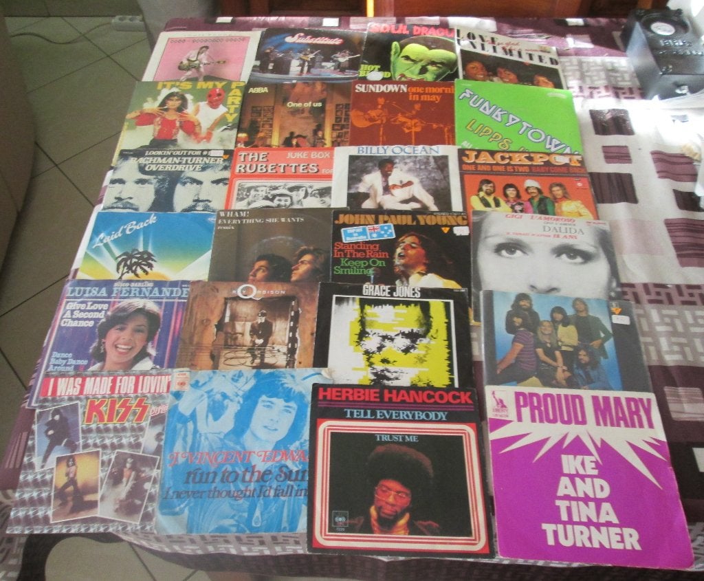58 Retro Vinyl Singles van de jaren 70-80, Cd's en Dvd's, Vinyl Singles, Zo goed als nieuw, Ophalen of Verzenden
