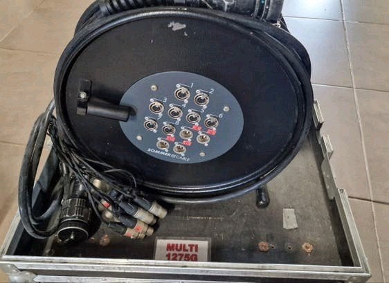 Multicâble Sommer 75m 12 XLR VEAM + flight case, Enlèvement, Utilisé, Autres types, Commande sonore